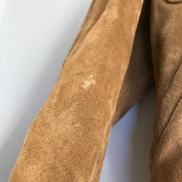 Vintage Ralph Lauren Polo Jacket Suede Leather RRL Style Grail Tartan Plaid - Picture 14 of 14